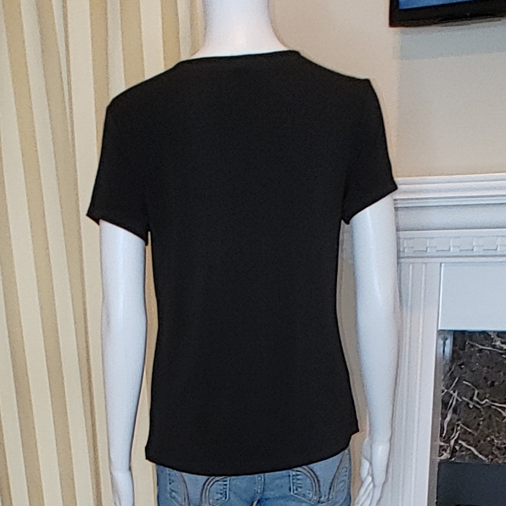 RAFAELLA SOLID TOP WITH GATHERED NECKLINE PS - Picture 4 of 8